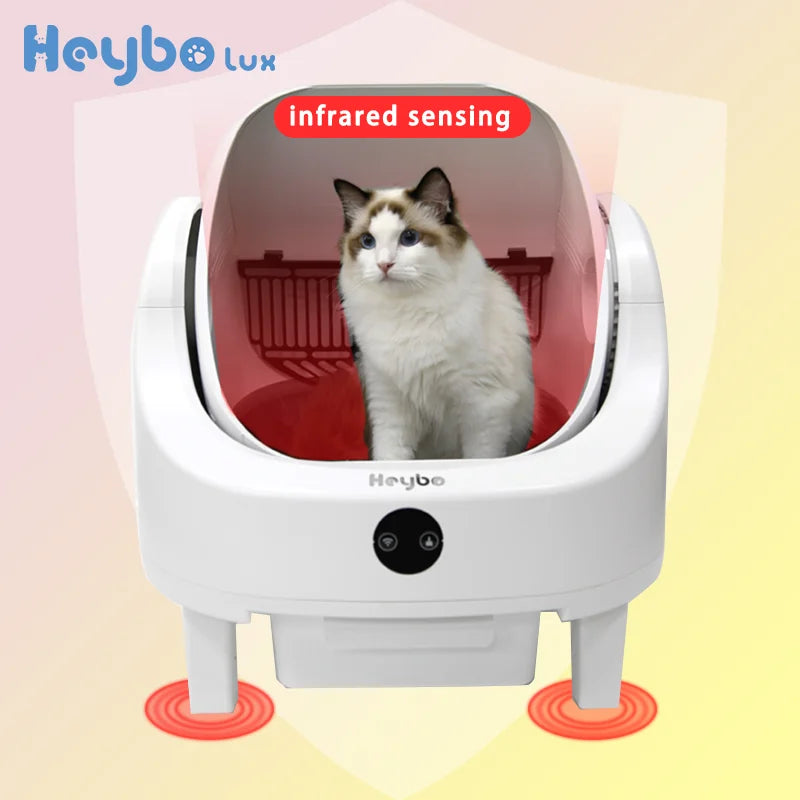 HeyboLux Large Capacity Self Cleaning Cat Litter Box