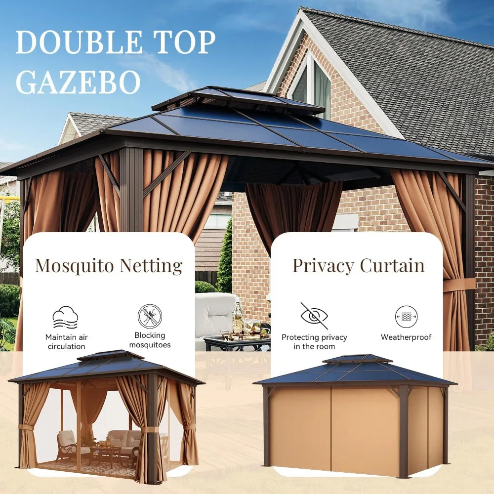 10x12ft Hardtop Gazebo,