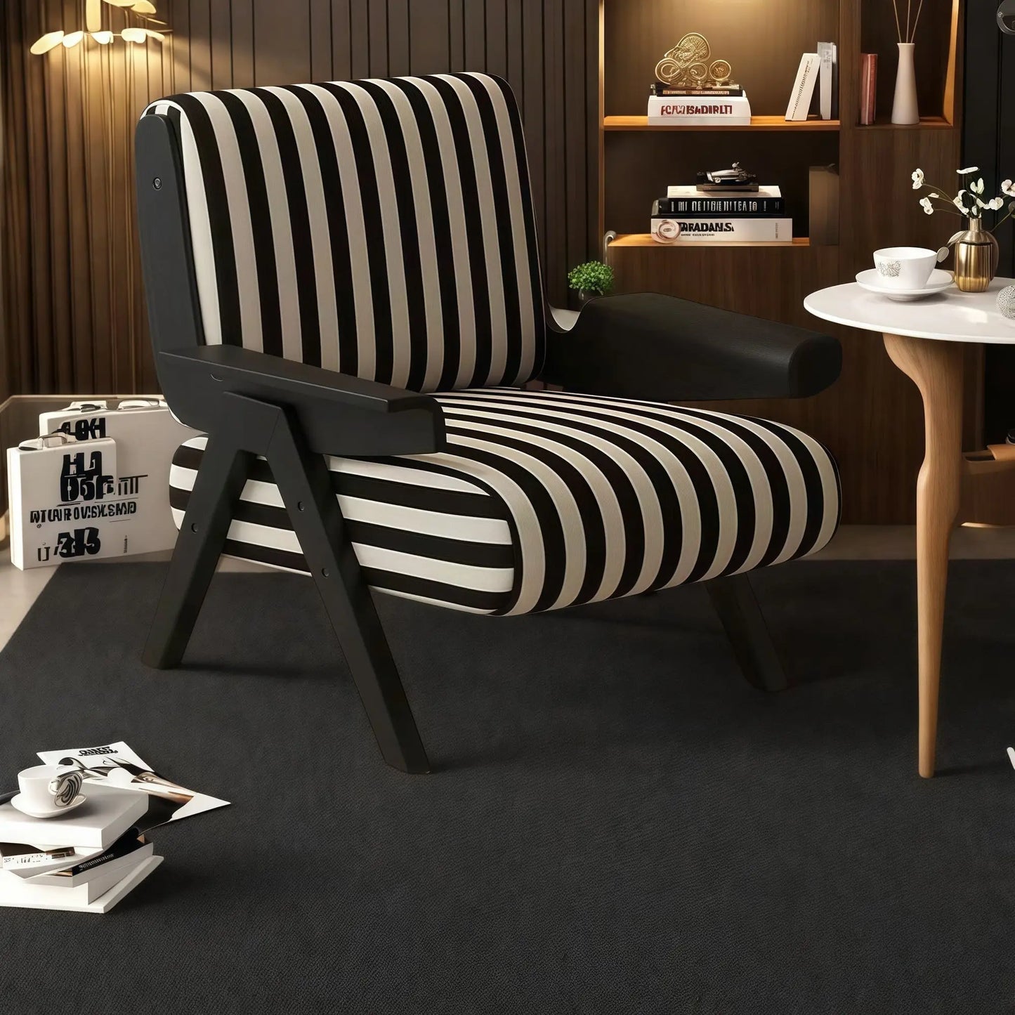 Mid-Century French Accent Chair,