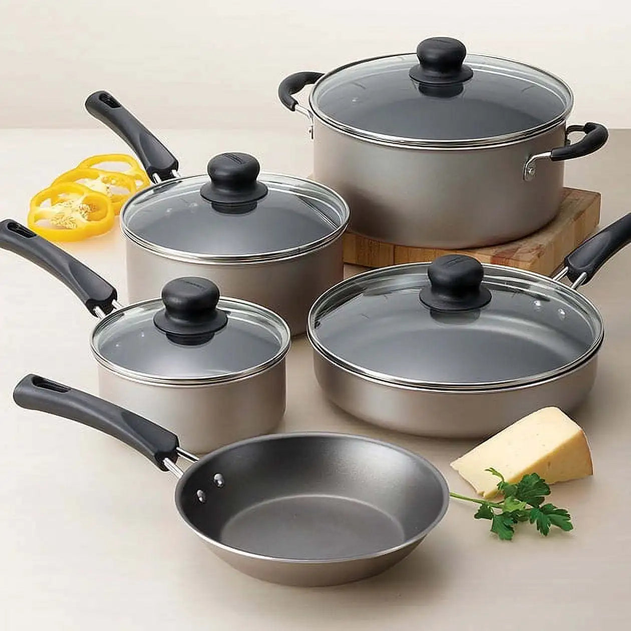 -piece all-round non-stick cookware