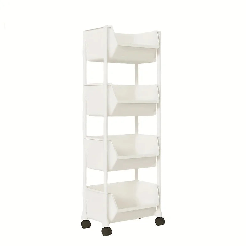 5-layers With wheels storage shelves,