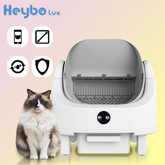 HeyboLux Large Capacity Self Cleaning Cat Litter Box
