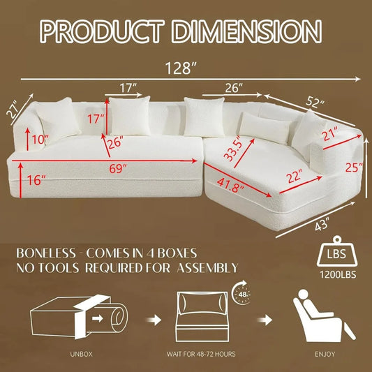 128 Cloud Sectional Couch