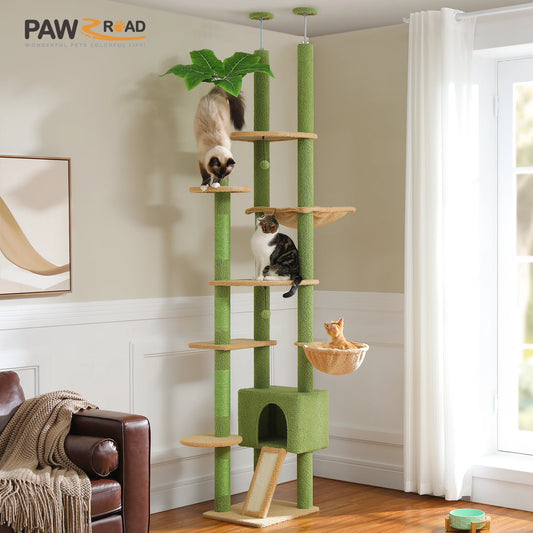 Cactus Cat Tree Floor to Ceiling Cat Tower  Tree