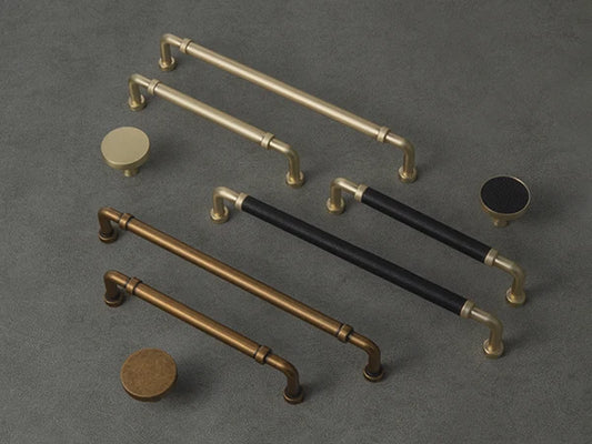 Goo-Ki Antique Brass Cabinet Handles -