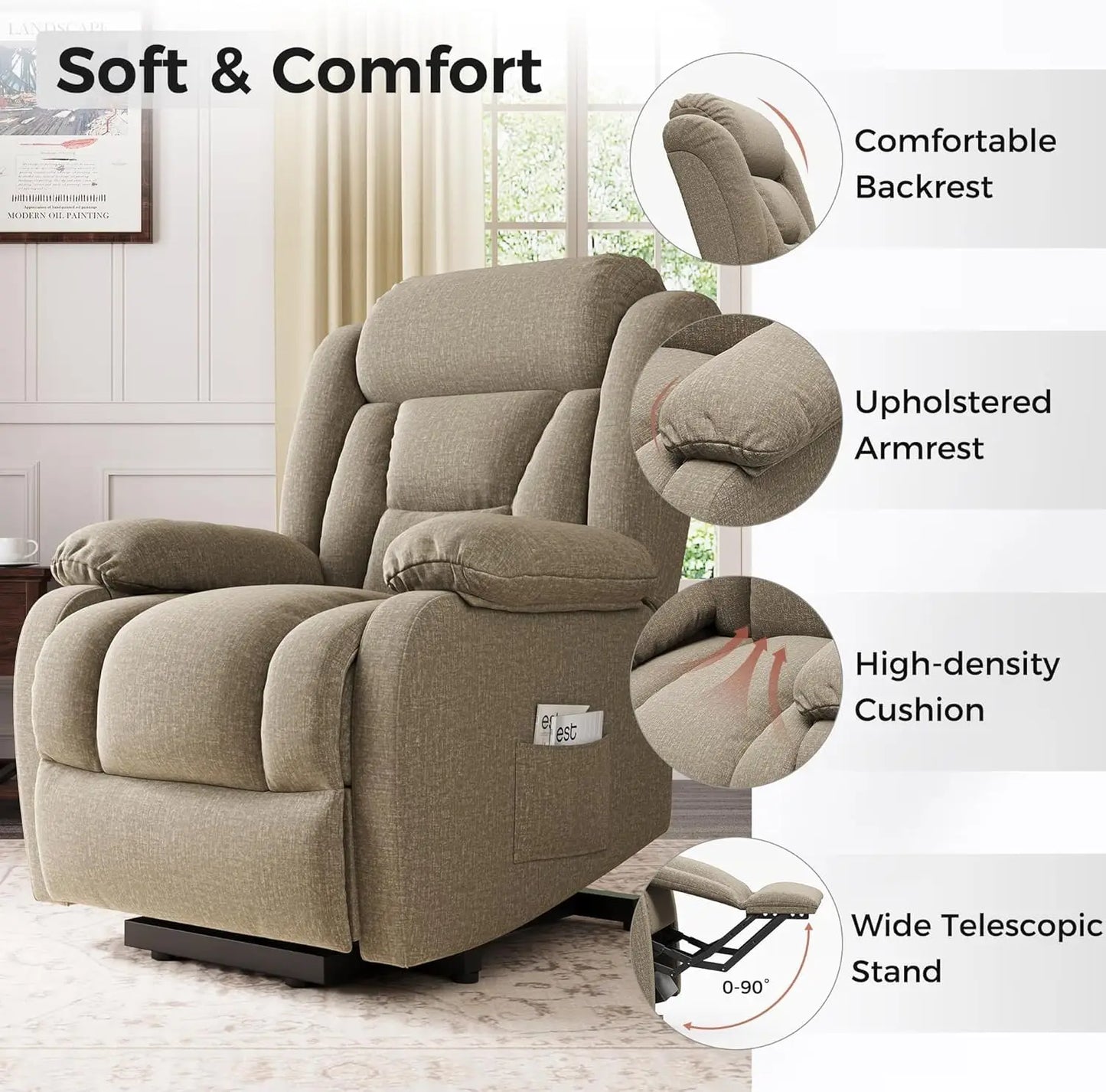 Lift Recliner Chair For Elderly Upgraded Reclining Chairs