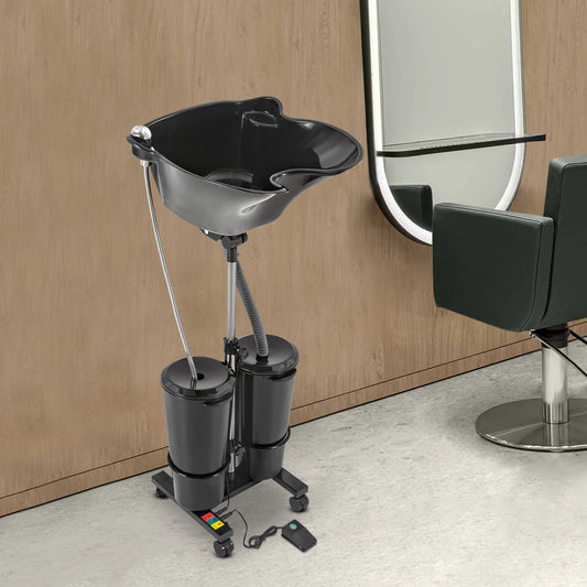 Mobile Hair Wash Basin Height Adjustable
