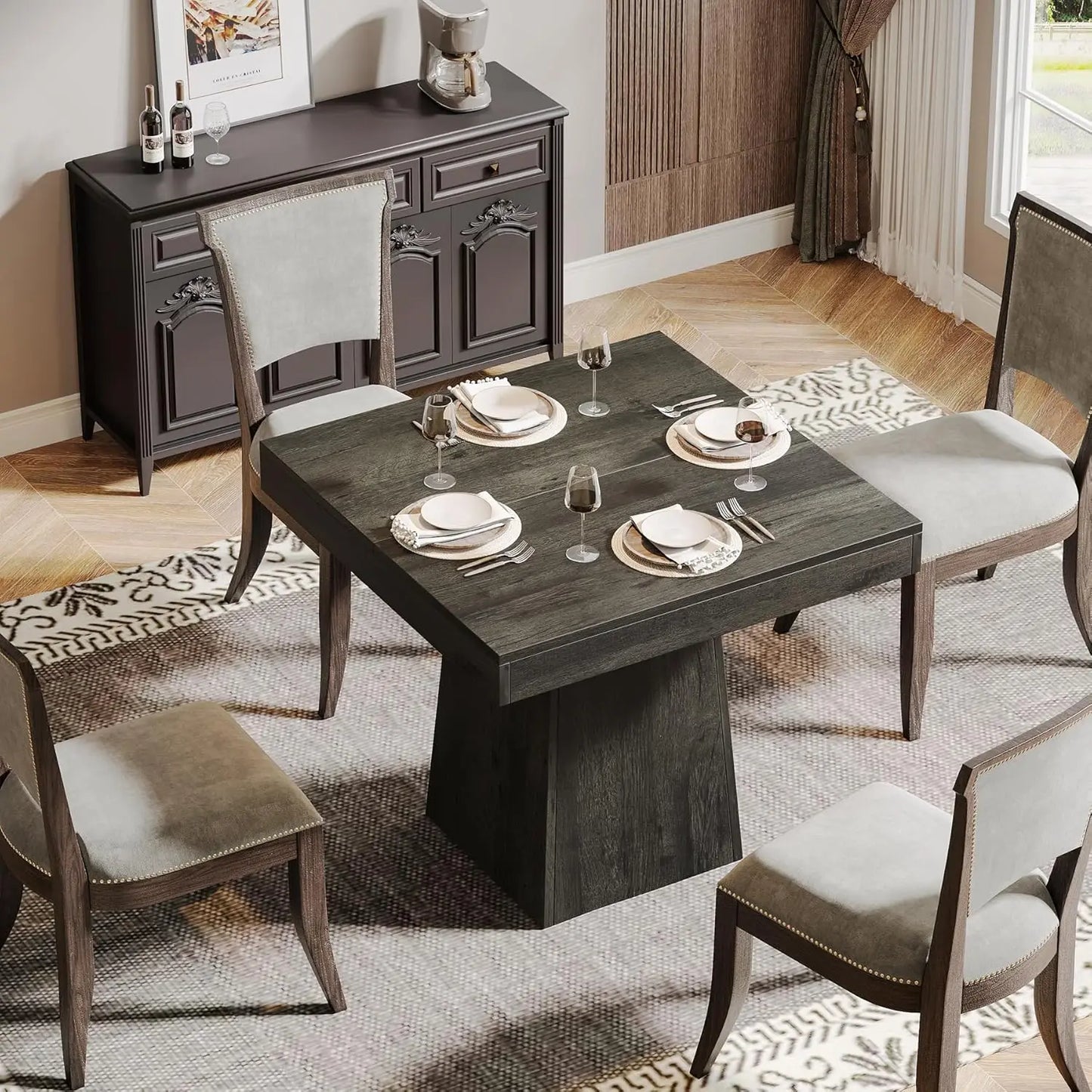 Square Dining Table for 4,