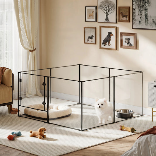 Bingopaw Clear Pet Playpen,