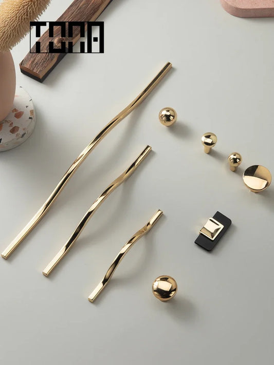 TONA Golden Cabinet Handle Cabinet pulls  drawer pulls