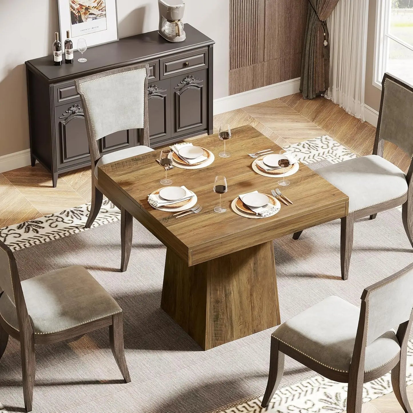 Square Dining Table for 4,