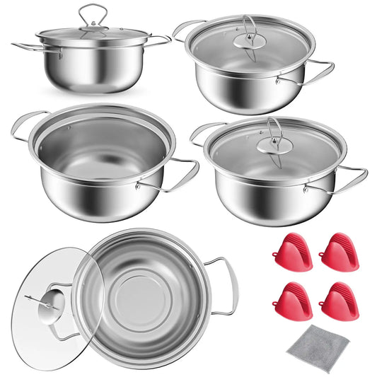 15-Piece Cookware Set Kitchen Cookware Set Stainless Steel