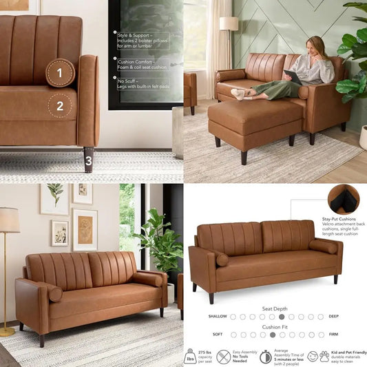 77-inch Sofa, Modern Living Room Furniture